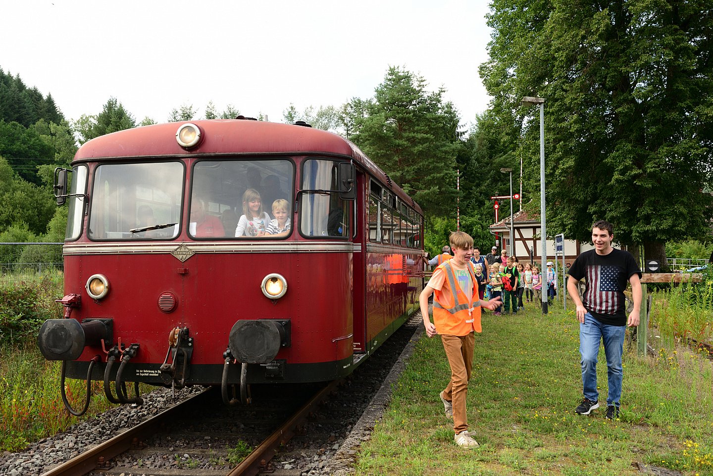 Historischer Schinenbus